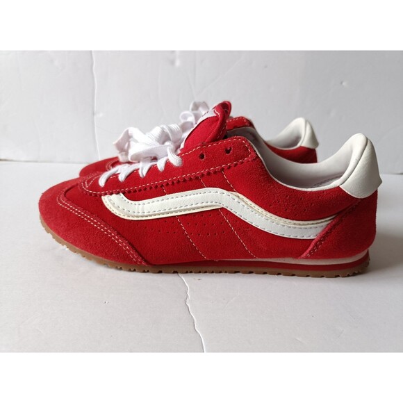 Vans Super Lowpro Skate Shoe Men's Size 6 Racing Red Low Top Sneakers - Picture 4 of 9